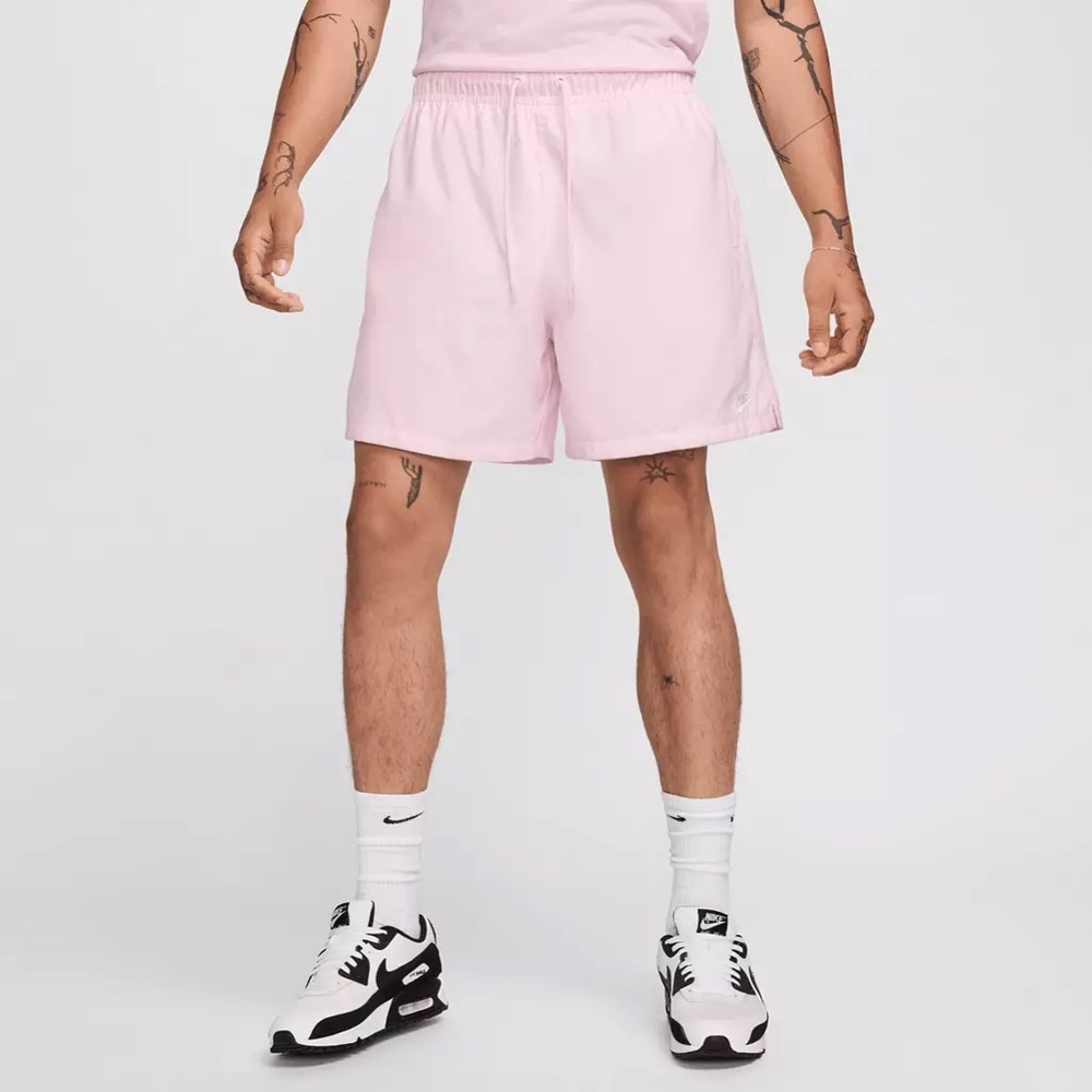 Nike Men’s Club 6” Woven Flow Shorts Pink Size Large Athletic Activewear